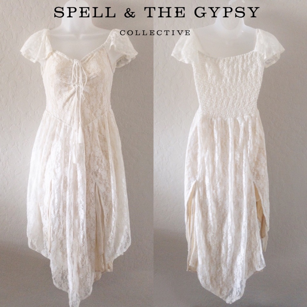 SPELL AND THE GYPSY Glastonbury Lace Dress RARE